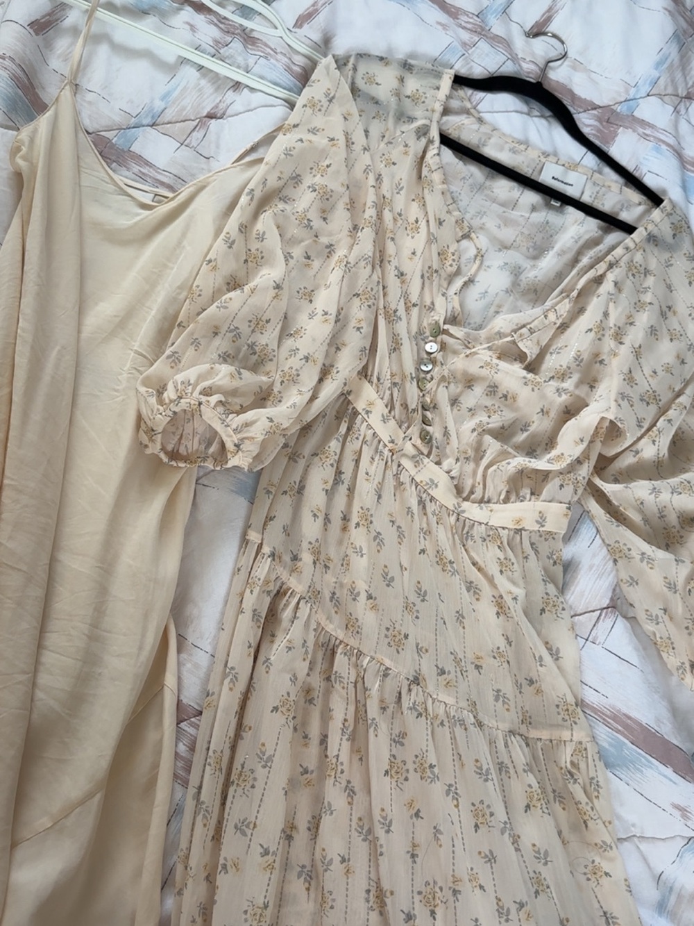 Reformation Cream Floral Maxi Dress - Picture 4 of 8